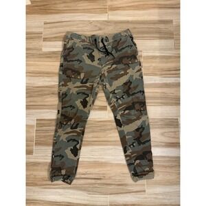 Empyre Camo Jogger Pants Mens XL Woodland Camouflage Drawstring Skater